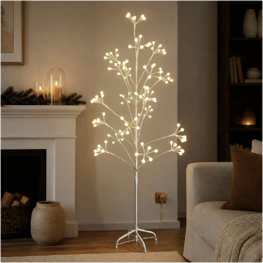Arbol led Nordico Árbol Luminoso Escultórico de Ramas con Luces LED Blanco Cálido - Estilo Nórdico y Japandi - Imagen 1