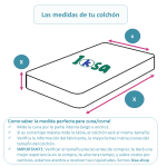 Combo 5 piezas, Colchón Bebe + Protector Fluidos +Sabana +Almohada + Funda - Imagen 5