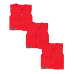 Camisas Bayetilla Roja Para Bebé X 3