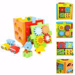 Cubo De Encajar Montessori Estimulación Temprana