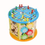 Cubo Multifuncional 9 En 1 Montessori En Madera - Didáctico - Imagen 2