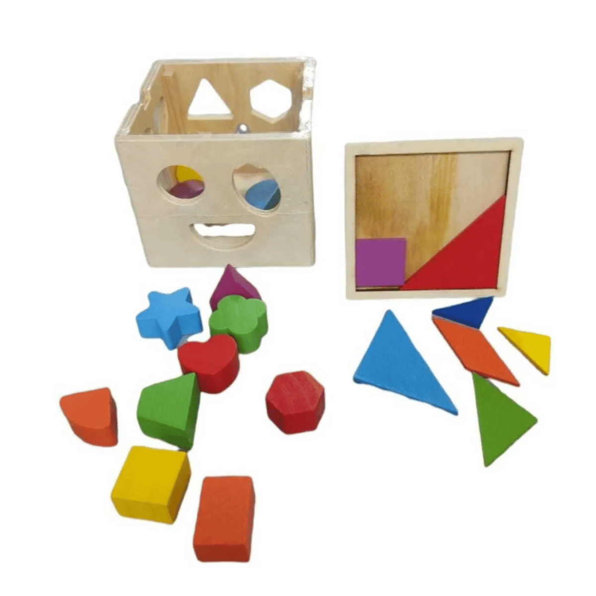 Diseño sin título - 2023-04-08T165544.298 Cubo De Aprendizaje Estimulación Temprana Mas Rompecabezas - Imagen 1