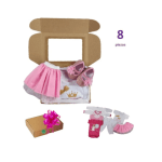Vestido y Bodies X 7 Para Bebe Mas Zapatos, Ideal Para Regalo