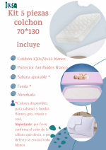 Colchón para Cuna Y Corral Bebe 130 x70 - Imagen 6
