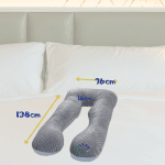 Cojin, Almohada Embarazo Cuerpo Entero estilo U - Imagen 6