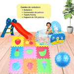 Deslizadero O Rodadero Infantil + Piscina De Pelotas + Tapete